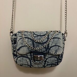 Denim crossbody bag